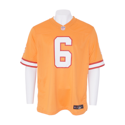 Baker Mayfeild Signed Orange Tampa Bay Buccaneers Short Sleeve Jersey