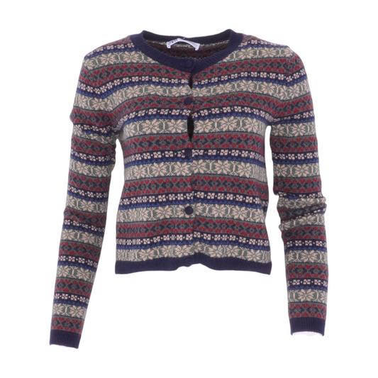 Zara Multi Abstract Cardigan Sweater – Image 1