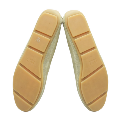 Gold Slip-On Flats