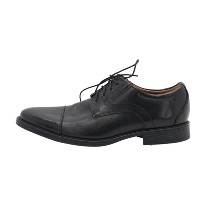 Clarks Black Lace-Up Dress Shoes – Image 1