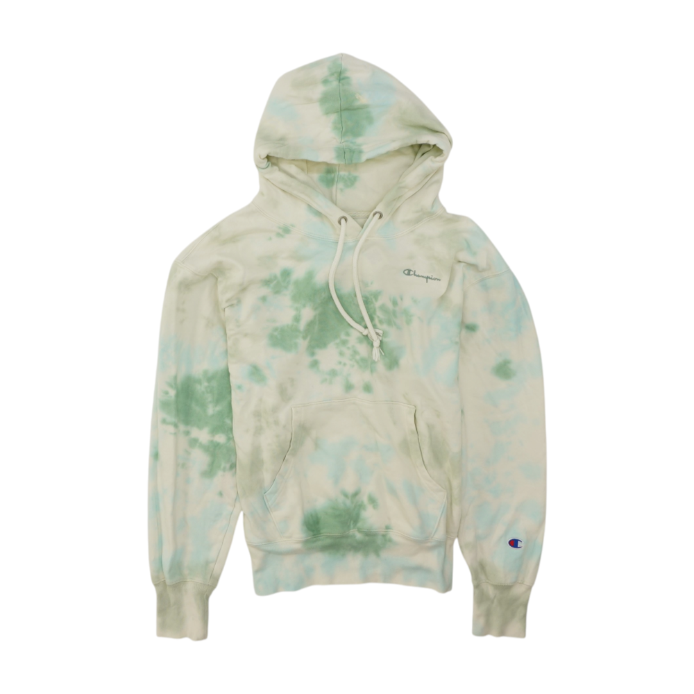 Ivory Tie-Dye Hoodie Pullover