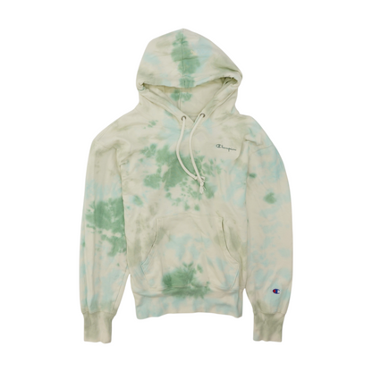 Ivory Tie-Dye Hoodie Pullover