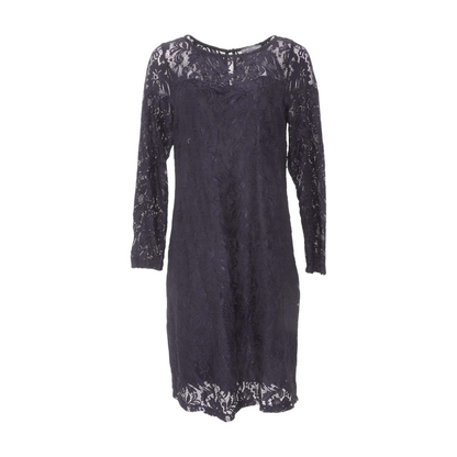 Navy Plus Midi Dress
