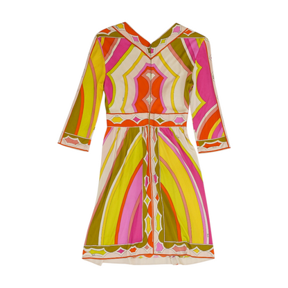 Vintage Multi Print Mini Dress
