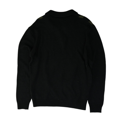 Black Striped Pullover Sweater
