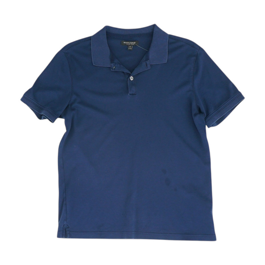 Navy Solid Short Sleeve Polo