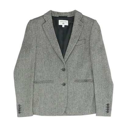 Black Herringbone Blazer