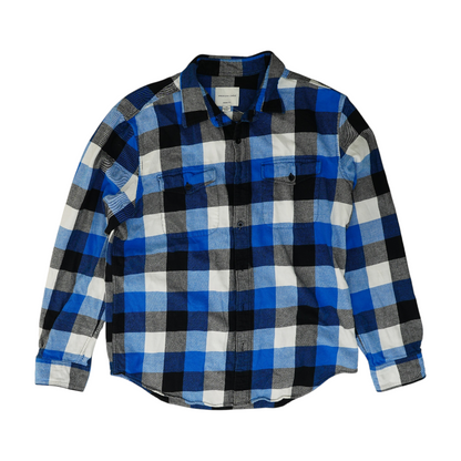 Blue Check Flannel Button Down