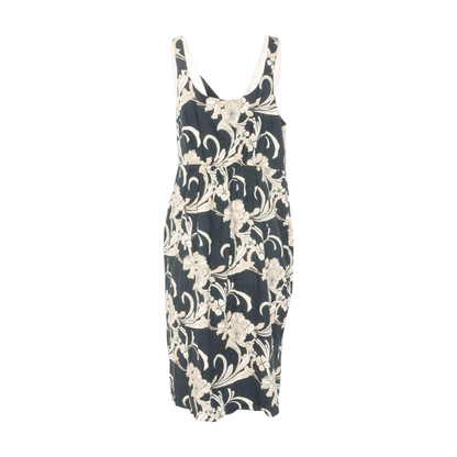 Black Petite Floral Midi Dress