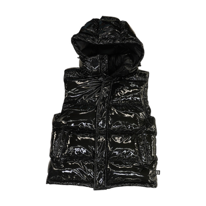 Black Solid Active Vest