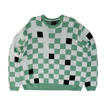 Multi Check Pullover Sweater
