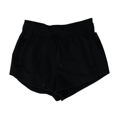 Black Solid Active Shorts