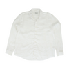 White Solid Long Sleeve Button Down