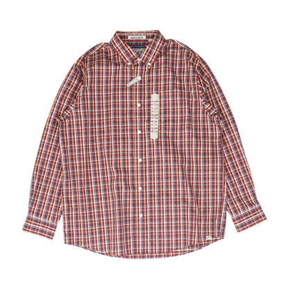 Red Check Long Sleeve Button Down