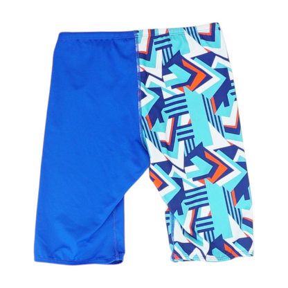Blue Color Block Swim Bottom