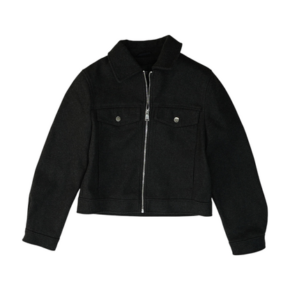 Gray Solid Jacket