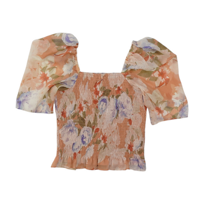 Pink Floral Blouse