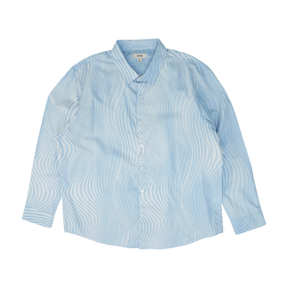 Blue Striped Long Sleeve Button Down