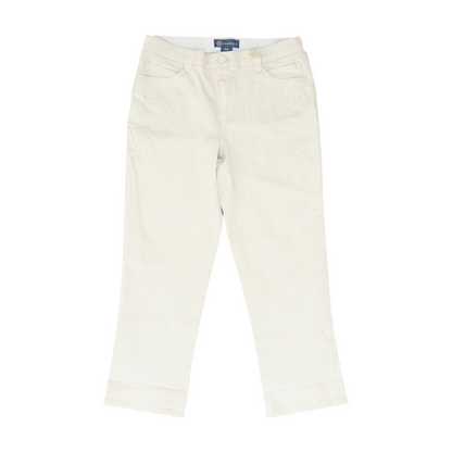 Ivory Petite Relaxed Jeans
