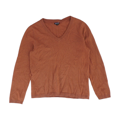 Rust Solid Pullover Sweater