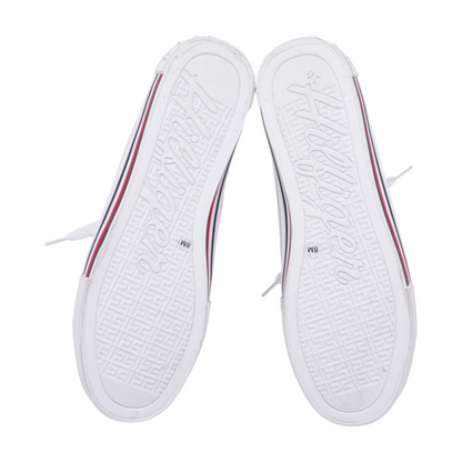 White Mid-Top Casual Shoes