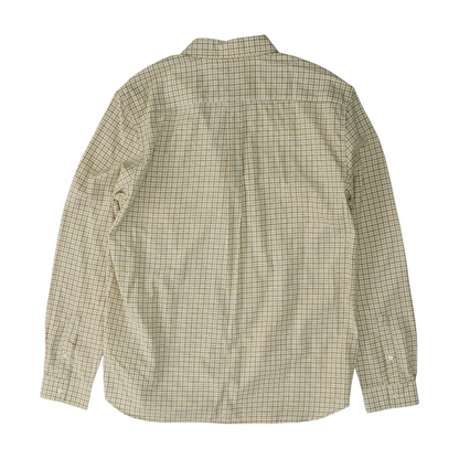 Cream Check Long Sleeve Button Down