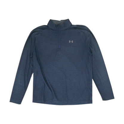 Navy Solid 1/4 Zip Pullover