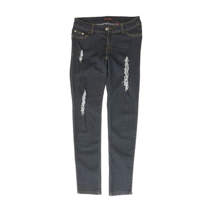 Navy Solid Skinny Leg Jeans