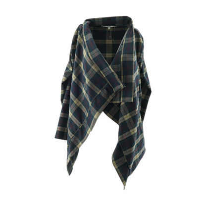 Navy Plaid Jacket