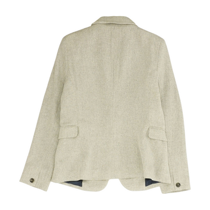 Gray Chevron Blazer