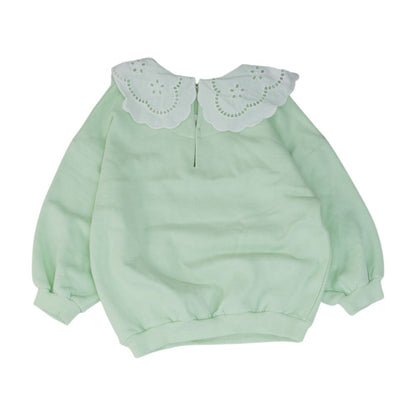 Green Solid Sweatshirt