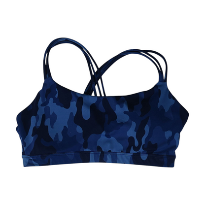 Blue Camo Sports Bra