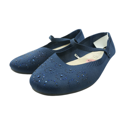Navy Flat Sandals