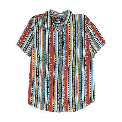 Multi Striped Short Sleeve Button Down