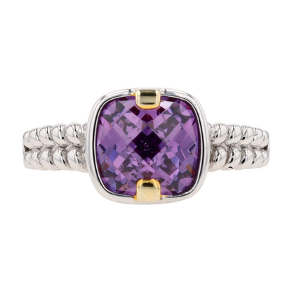 Sterling Silver Cubic Zirconia Fashion Ring