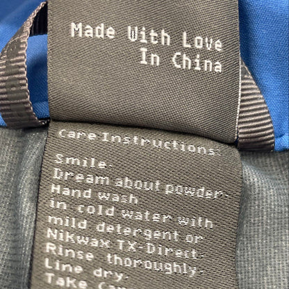 Blue Solid Ski Pants