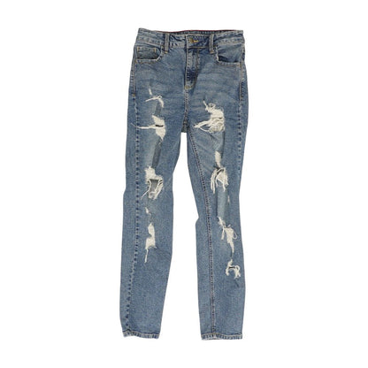 Blue Solid Jeans