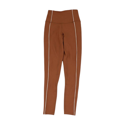 Brown Solid Leggings