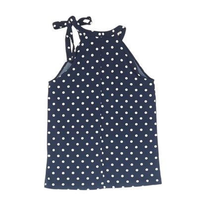 Navy Polka Dot Blouse