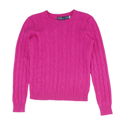 Pink Solid Knit Top