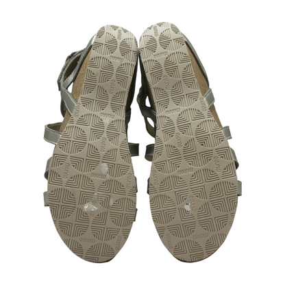 Silver Flat Sandals