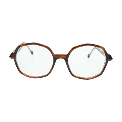 Brown Mini Margot Geometric Prescription Eyewear