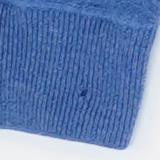 Blue Solid Cardigan Sweater