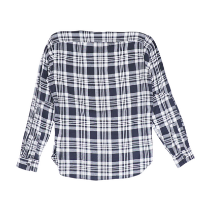 Black Plaid Flannel Button Down