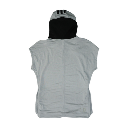 Gray Solid Hoodie Pullover