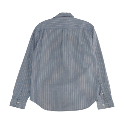 Blue Striped Long Sleeve Button Down