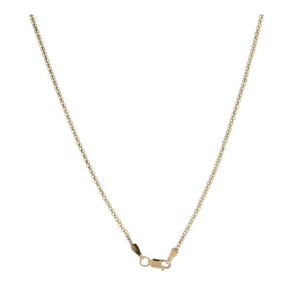 10K Gold Red Pear Stone Drop With Diamond Accents Pendant Necklace
