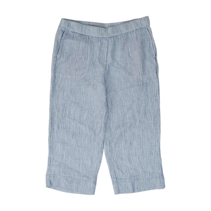 Blue Petite Striped Pants
