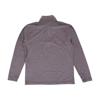Mauve Solid 1/4 Zip Pullover