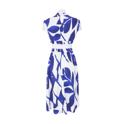 Navy Abstract Maxi Dress